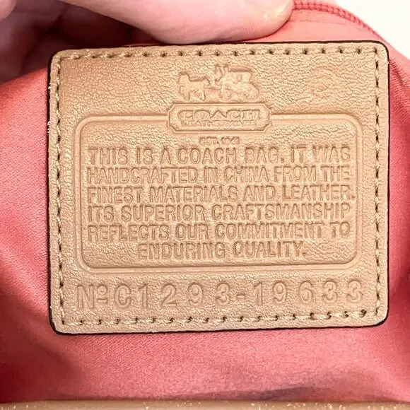 Coach Madison Tan Brown Leather Snakeskin Embossed Python Sophia Satchel Bag - Picture 8 of 9